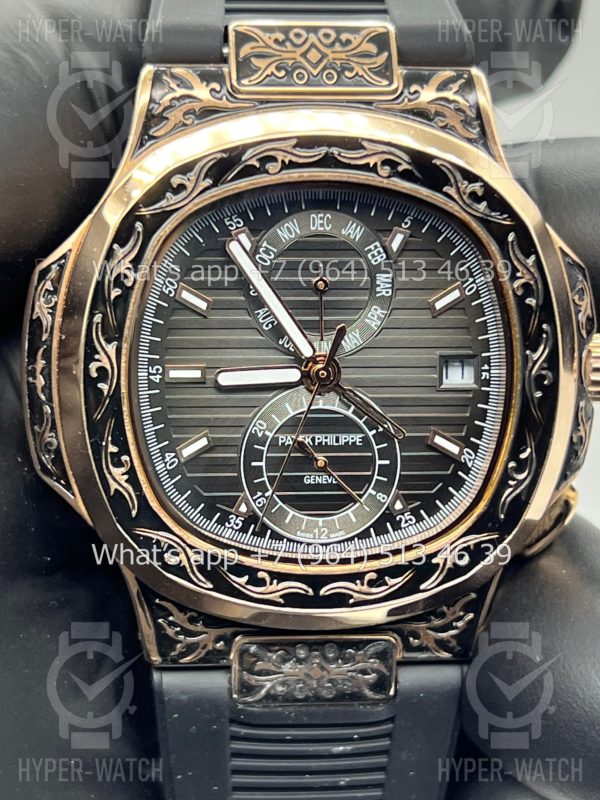 Товар Patek Philippe Nautilus 44mm Engraved Art 6755 Фото 6 - Patek Philippe Nautilus 44mm Engraved Art 6755