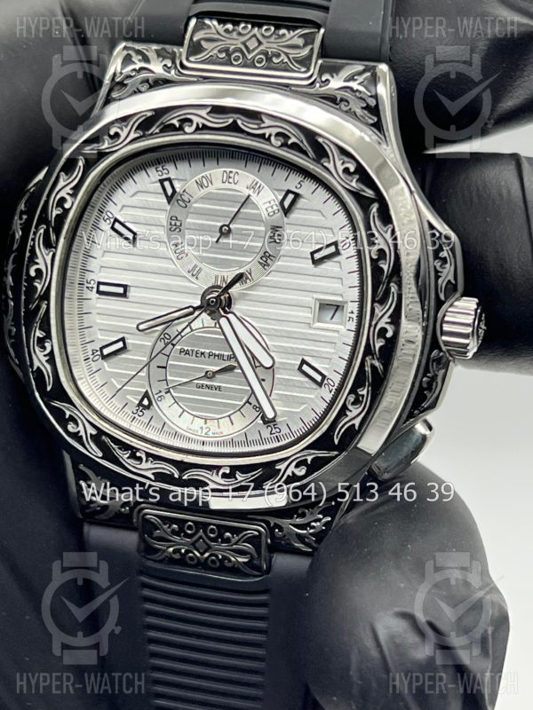 Товар Patek Philippe Nautilus 44mm Engraved Art 6551 Фото 2 - Patek Philippe Nautilus 44mm Engraved Art 6551