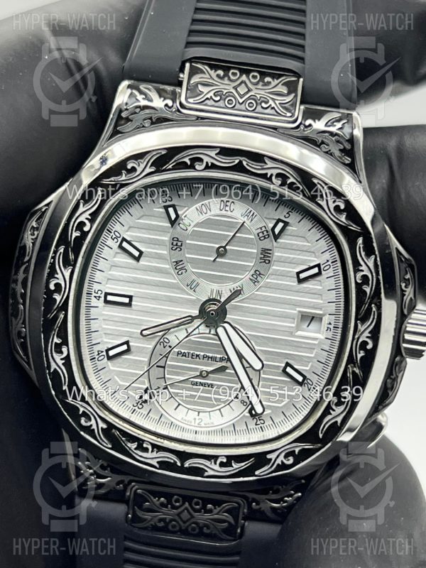 Товар Patek Philippe Nautilus 44mm Engraved Art 6551 Фото 7 - Patek Philippe Nautilus 44mm Engraved Art 6551
