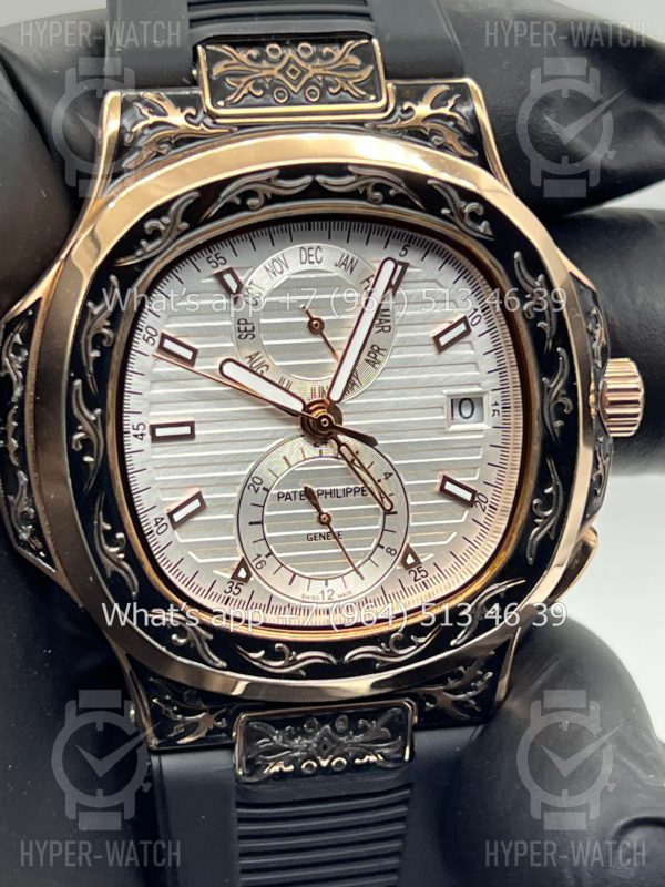Товар Patek Philippe Nautilus 44mm Engraved Art 6756 Фото 3 - Patek Philippe Nautilus 44mm Engraved Art 6756