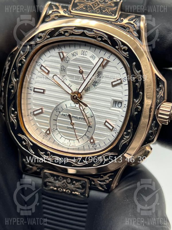 Товар Patek Philippe Nautilus 44mm Engraved Art 6756 Фото 5 - Patek Philippe Nautilus 44mm Engraved Art 6756
