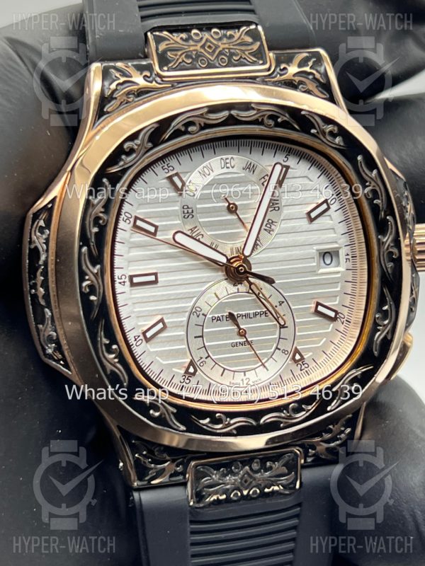 Товар Patek Philippe Nautilus 44mm Engraved Art 6756 Фото 9 - Patek Philippe Nautilus 44mm Engraved Art 6756