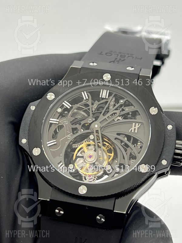 Товар Hublot Big Bang Tourbillion Skeleton Black 44mm Фото 6 - Hublot Big Bang Tourbillion Skeleton Black 44mm