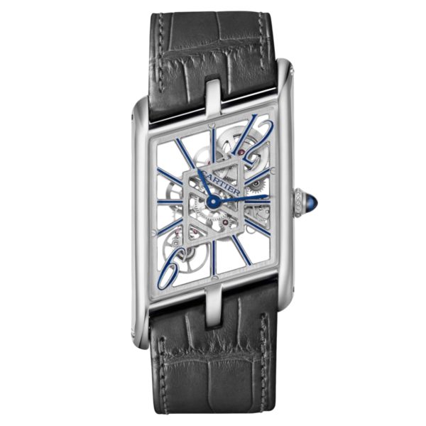 Товар Cartier Prive Tank Asymetrique Skeleton Black Фото 1 - Cartier Prive Tank Asymetrique Skeleton Black