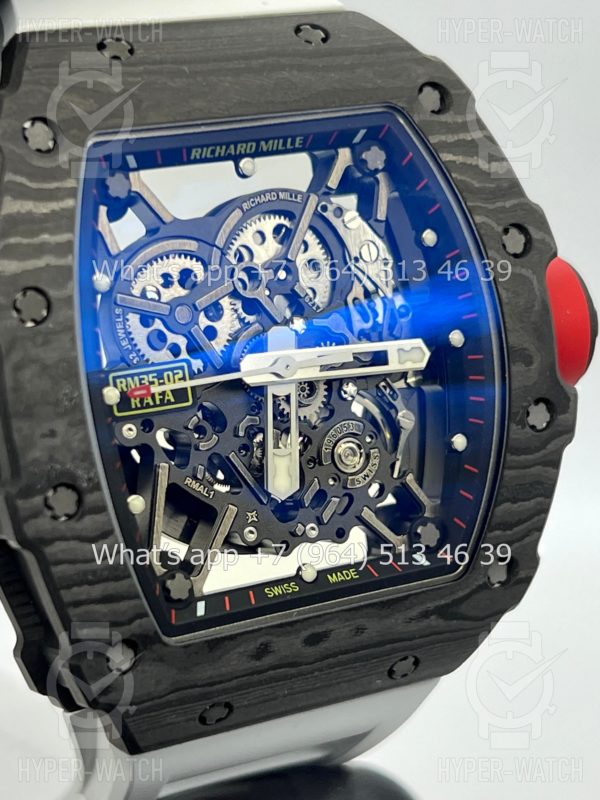 Товар Richard Mille RM 035-02 Rafa Carbon Black White Art 6991 Фото 9 - Richard Mille RM 035-02 Rafa Carbon Black White Art 6991
