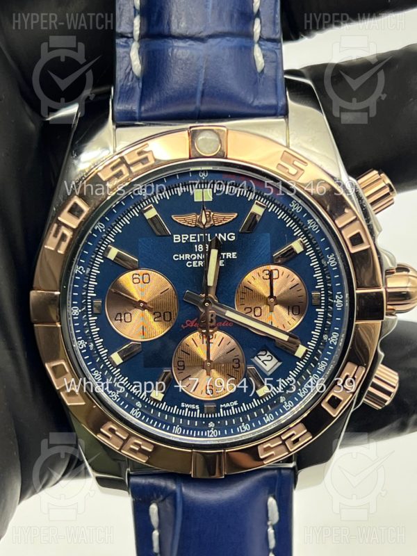 Фото 10 - Breitling Chronomat 44 AB0115 Blue Dial