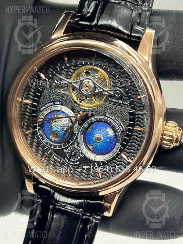 Фото 3 - Montblanc Collection Villeret Tourbillon Cylindrique NightSky Geospheres 44mm Art 6863