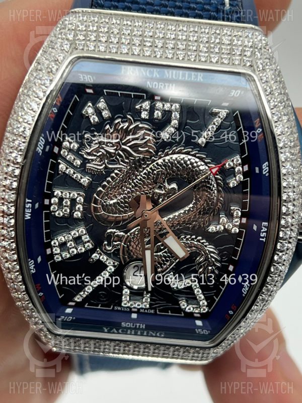 Фото 9 - Franck Muller Vanguard V 45 SC DT AC BL Dragon