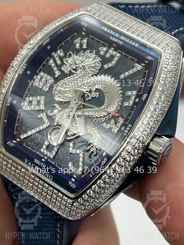 Фото 10 - Franck Muller Vanguard V 45 SC DT AC BL Dragon