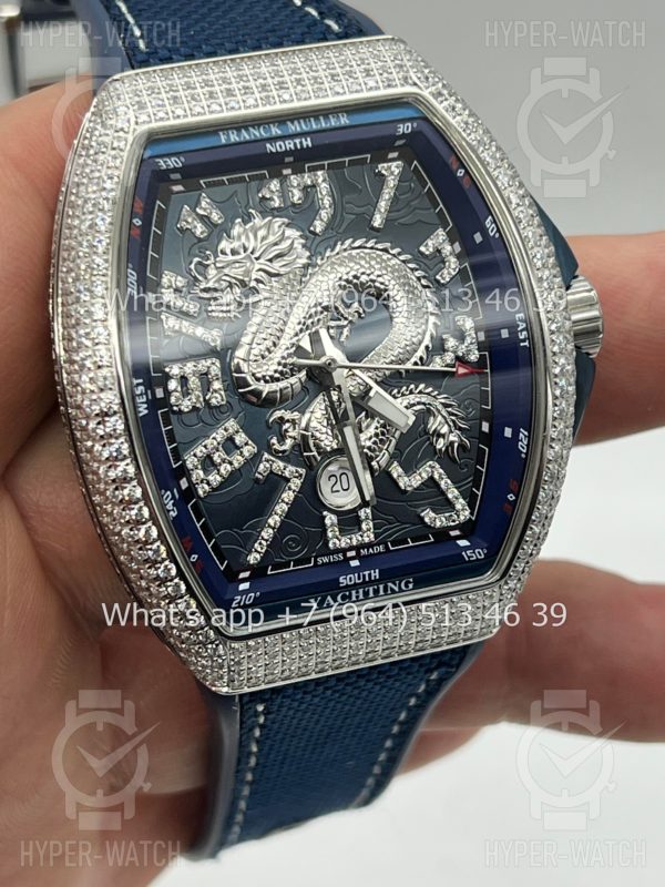 Фото 13 - Franck Muller Vanguard V 45 SC DT AC BL Dragon