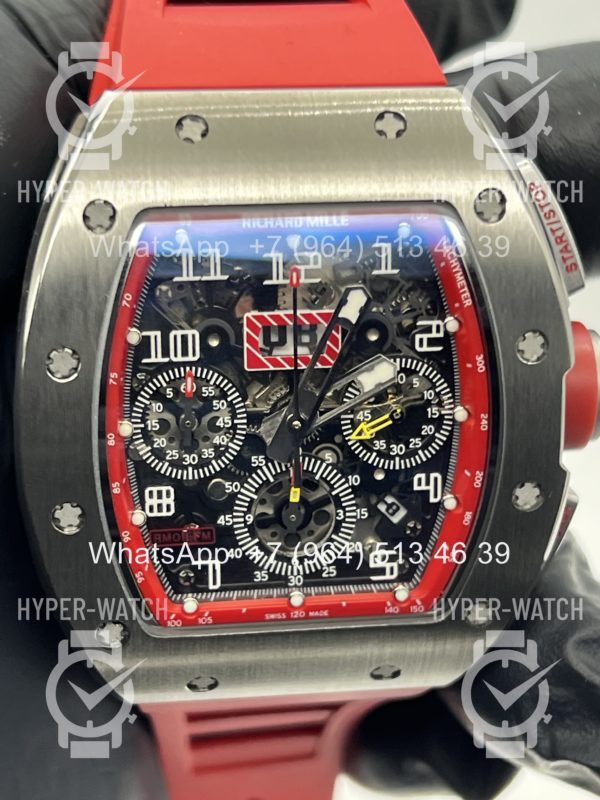 Фото 3 - Richard Mille RM 011-FM Steel Red Chronograph