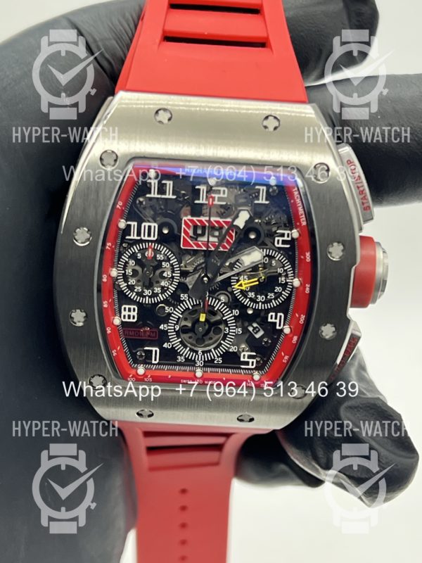 Фото 4 - Richard Mille RM 011-FM Steel Red Chronograph