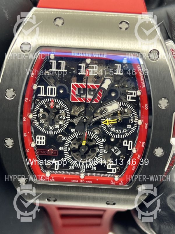Фото 5 - Richard Mille RM 011-FM Steel Red Chronograph