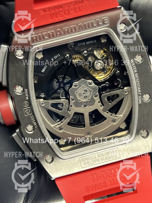 Фото 13 - Richard Mille RM 011-FM Steel Red Chronograph