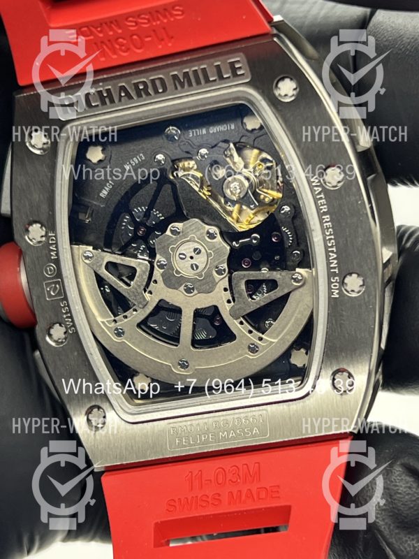 Фото 14 - Richard Mille RM 011-FM Steel Red Chronograph