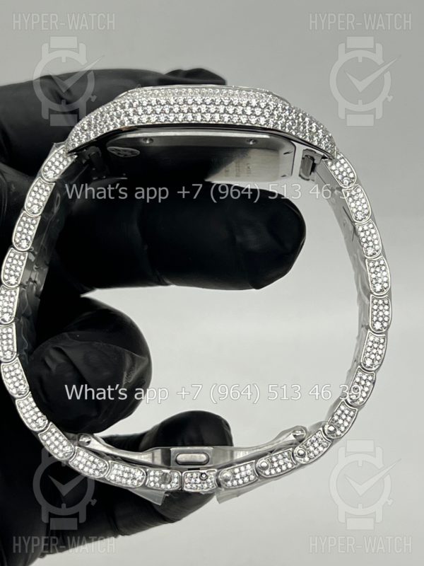 Фото 19 - Cartier Santos de Cartier 40mm Diamond Steel Art 7619
