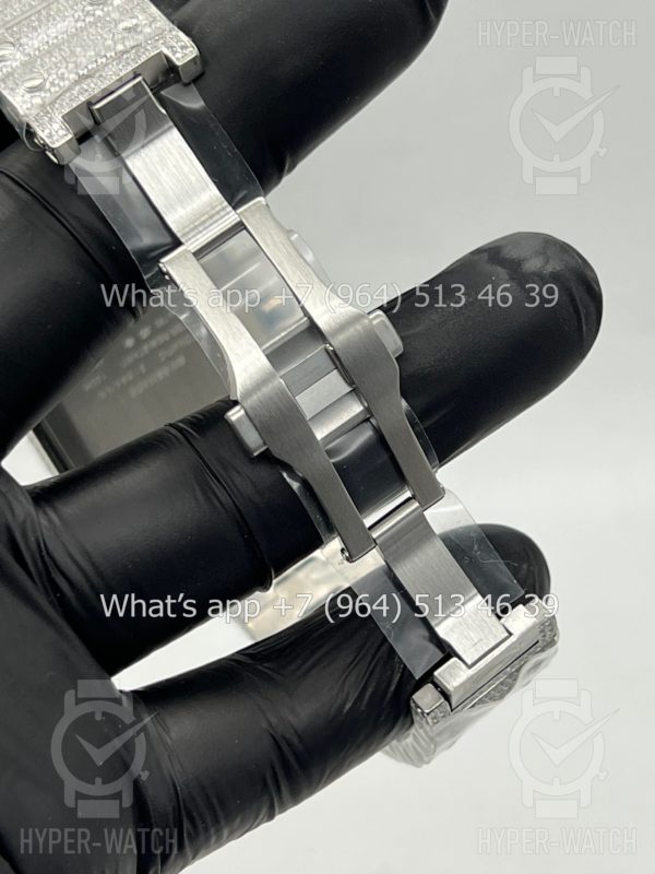 Фото 21 - Cartier Santos de Cartier 40mm Diamond Steel Art 7619