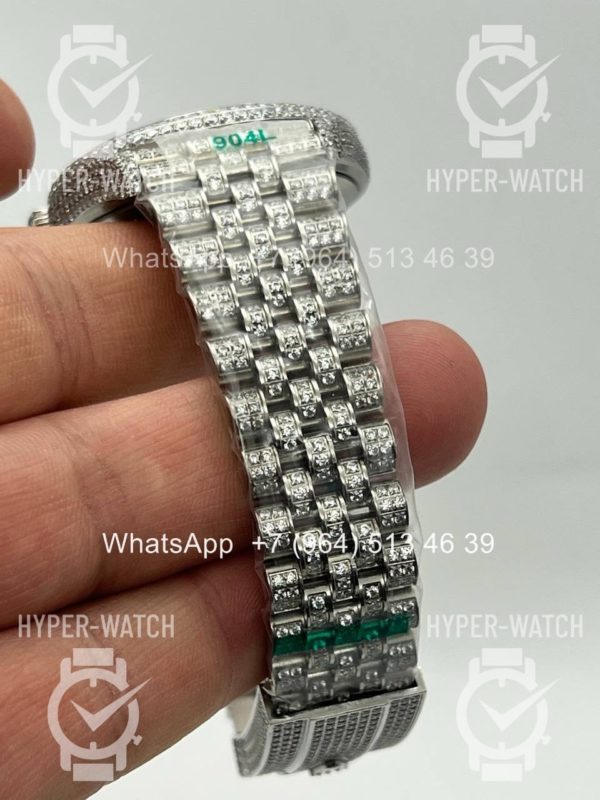 Фото 12 - Rolex Datejust 41mm 126334 Full Pave Blue Steel