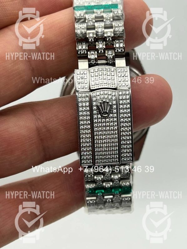 Фото 15 - Rolex Datejust 41mm 126334 Full Pave Blue Steel