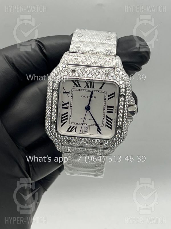Товар Cartier Santos de Cartier 40mm Diamond White Steel Фото 10 - Cartier Santos de Cartier 40mm Diamond White Steel