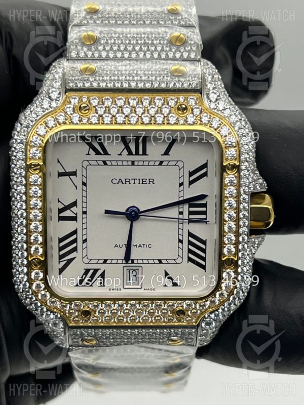 Товар Cartier Santos de Cartier 40mm Diamond Steel White Фото 2 - Cartier Santos de Cartier 40mm Diamond Steel White