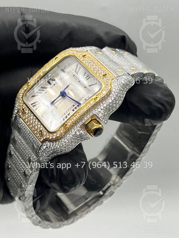 Товар Cartier Santos de Cartier 40mm Diamond Steel White Фото 12 - Cartier Santos de Cartier 40mm Diamond Steel White