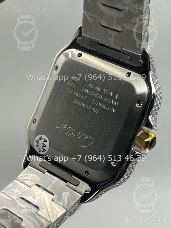 Товар Cartier Santos de Cartier 40mm Diamond Steel White Фото 24 - Cartier Santos de Cartier 40mm Diamond Steel White