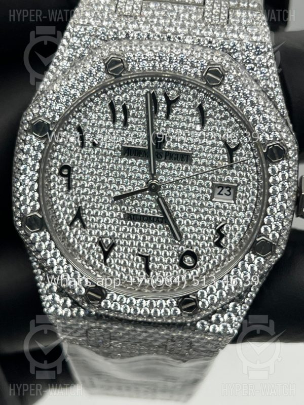 Фото 5 - Audemars Piguet Royal Oak 41mm Diamond Steel Art 7790