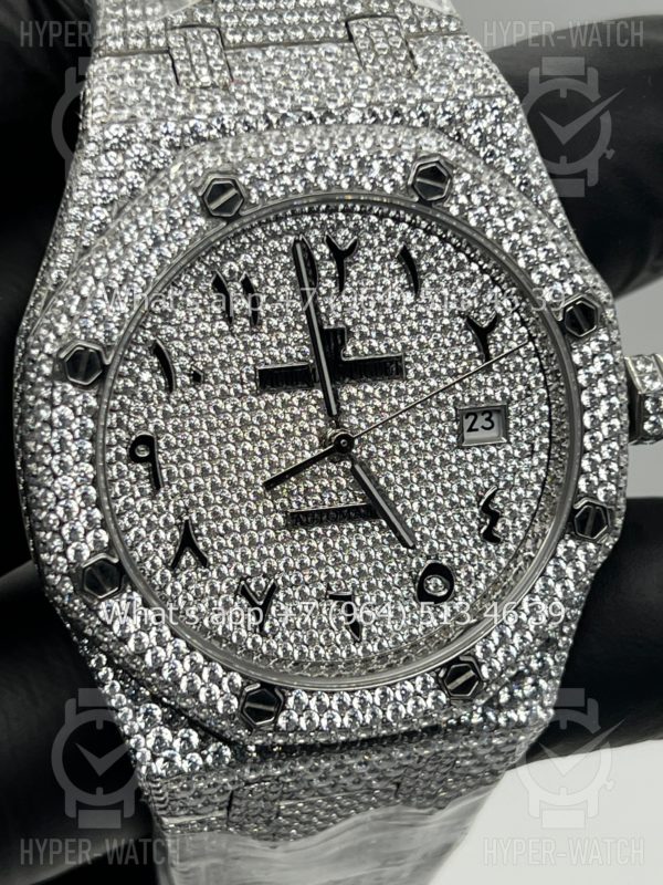 Фото 6 - Audemars Piguet Royal Oak 41mm Diamond Steel Art 7790