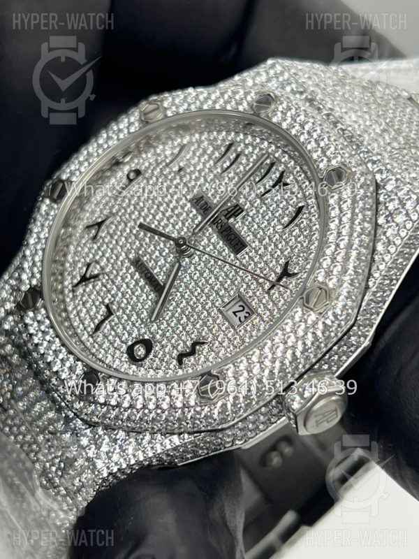 Фото 9 - Audemars Piguet Royal Oak 41mm Diamond Steel Art 7790