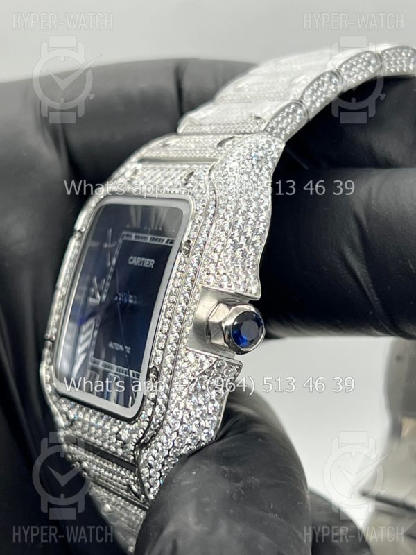 Товар Cartier Santos de Cartier 40mm Diamond Blue Steel Фото 4 - Cartier Santos de Cartier 40mm Diamond Blue Steel