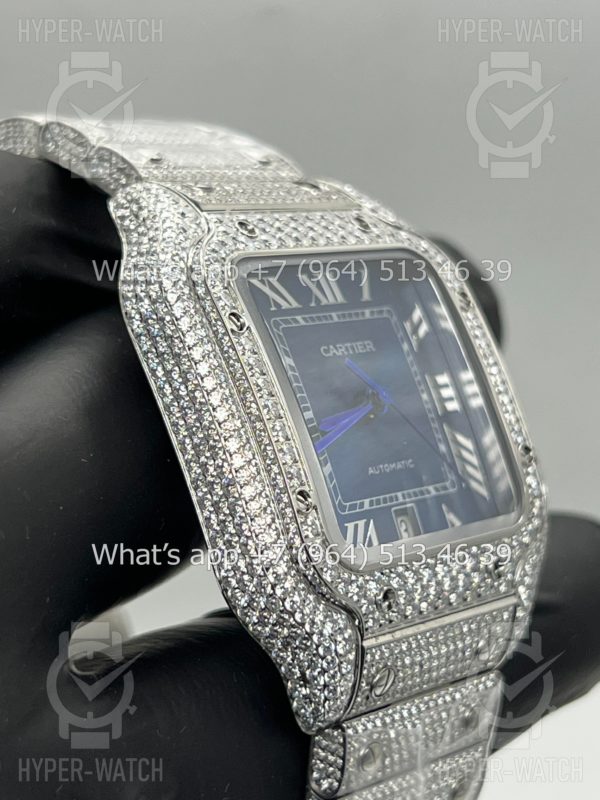 Товар Cartier Santos de Cartier 40mm Diamond Blue Steel Фото 8 - Cartier Santos de Cartier 40mm Diamond Blue Steel