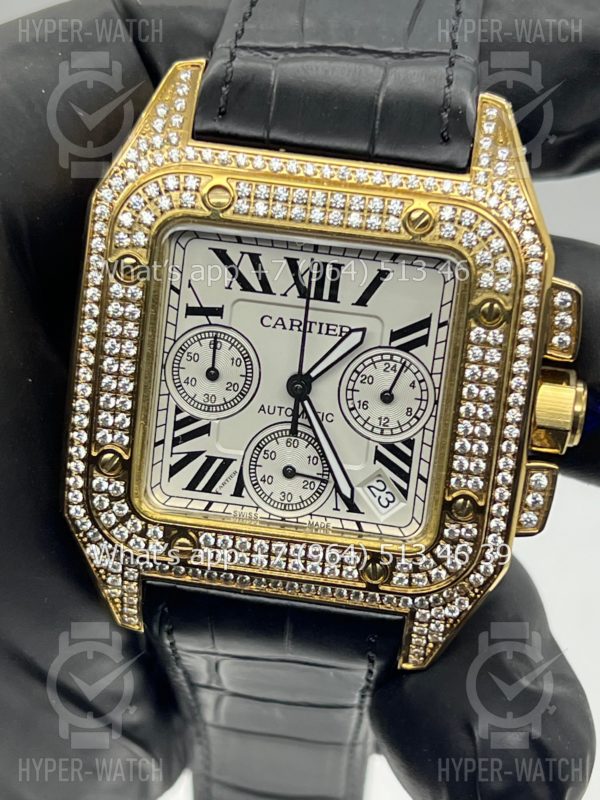Товар Cartier Santos 100 XL Chronograph 41mm Art 7868 Фото 2 - Cartier Santos 100 XL Chronograph 41mm Art 7868