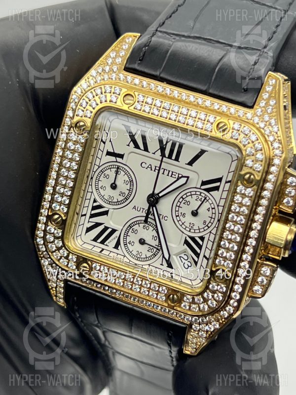 Товар Cartier Santos 100 XL Chronograph 41mm Art 7868 Фото 3 - Cartier Santos 100 XL Chronograph 41mm Art 7868