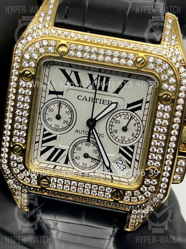 Товар Cartier Santos 100 XL Chronograph 41mm Art 7868 Фото 4 - Cartier Santos 100 XL Chronograph 41mm Art 7868