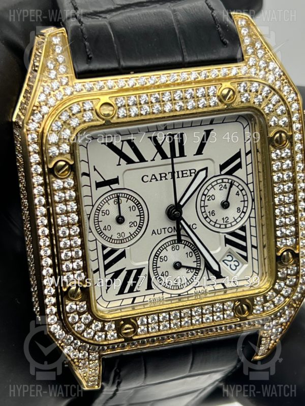 Товар Cartier Santos 100 XL Chronograph 41mm Art 7868 Фото 5 - Cartier Santos 100 XL Chronograph 41mm Art 7868