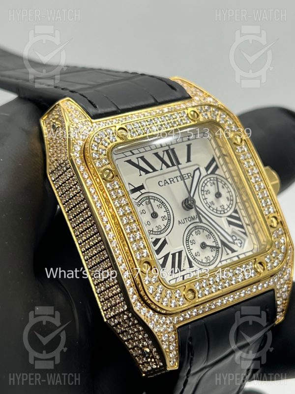 Товар Cartier Santos 100 XL Chronograph 41mm Art 7868 Фото 6 - Cartier Santos 100 XL Chronograph 41mm Art 7868