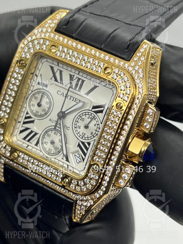 Товар Cartier Santos 100 XL Chronograph 41mm Art 7868 Фото 9 - Cartier Santos 100 XL Chronograph 41mm Art 7868