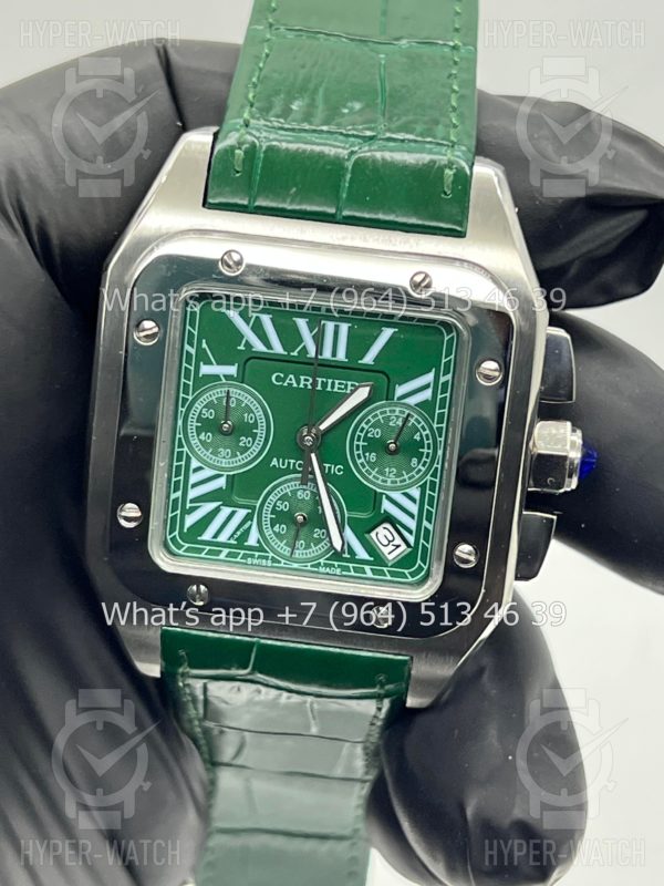 Товар Cartier Santos 100 XL Chronograph 41mm Art 7872 Фото 9 - Cartier Santos 100 XL Chronograph 41mm Art 7872