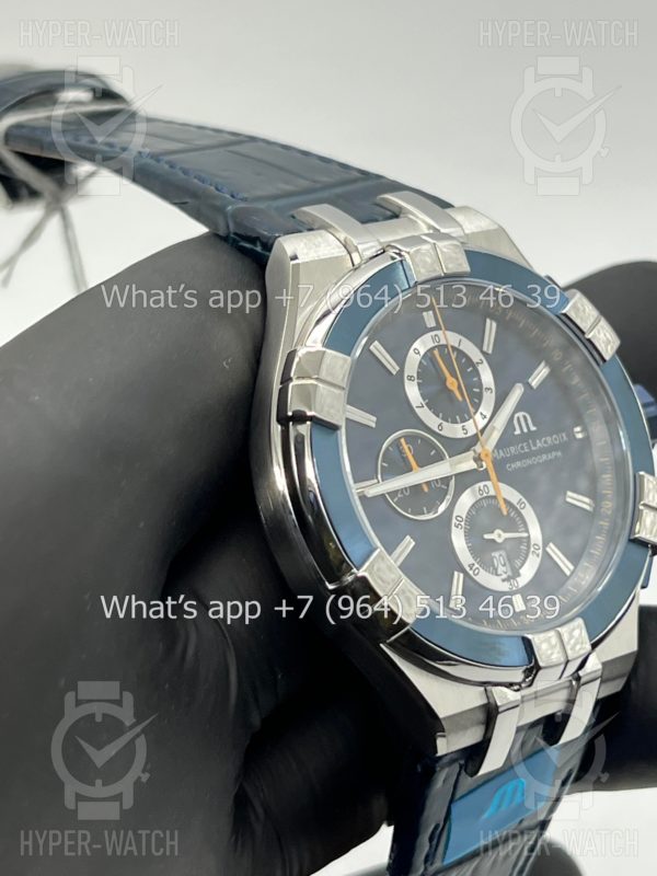 Фото 9 - Maurice Lacroix Aikon Chronograph 44mm AI1018-SS001-432-4