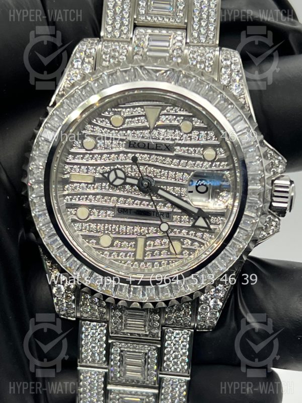 Товар Rolex GMT Master II 40mm 116710 Full Diamond Steel Фото 2 - Rolex GMT Master II 40mm 116710 Full Diamond Steel