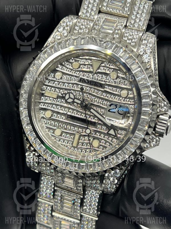 Товар Rolex GMT Master II 40mm 116710 Full Diamond Steel Фото 3 - Rolex GMT Master II 40mm 116710 Full Diamond Steel