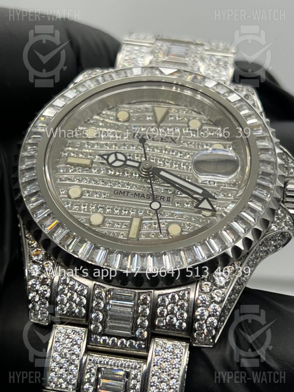 Товар Rolex GMT Master II 40mm 116710 Full Diamond Steel Фото 4 - Rolex GMT Master II 40mm 116710 Full Diamond Steel