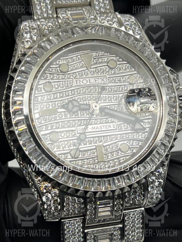 Товар Rolex GMT Master II 40mm 116710 Full Diamond Steel Фото 10 - Rolex GMT Master II 40mm 116710 Full Diamond Steel