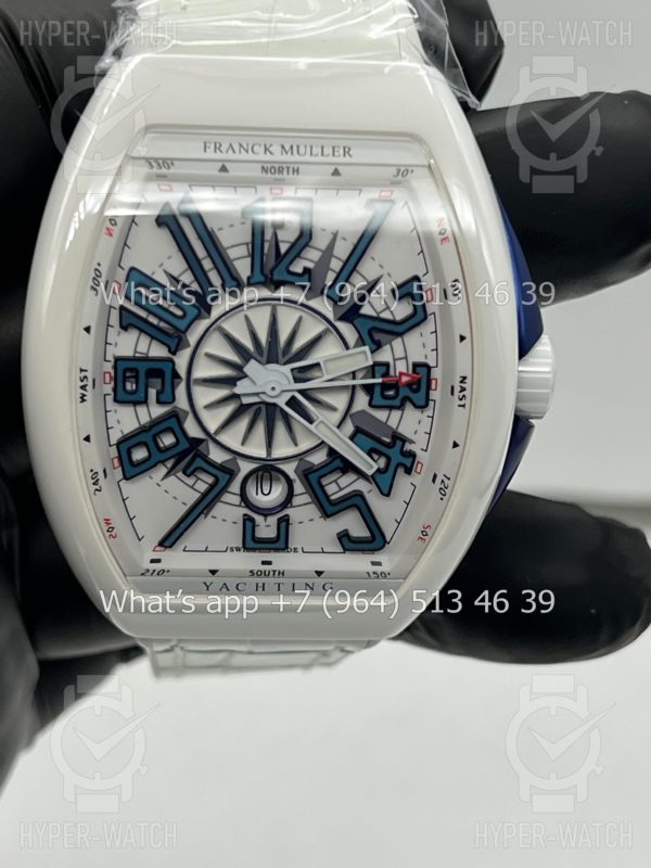 Фото 2 - Franck Muller Vanguard Yachting V 45 SC DT White