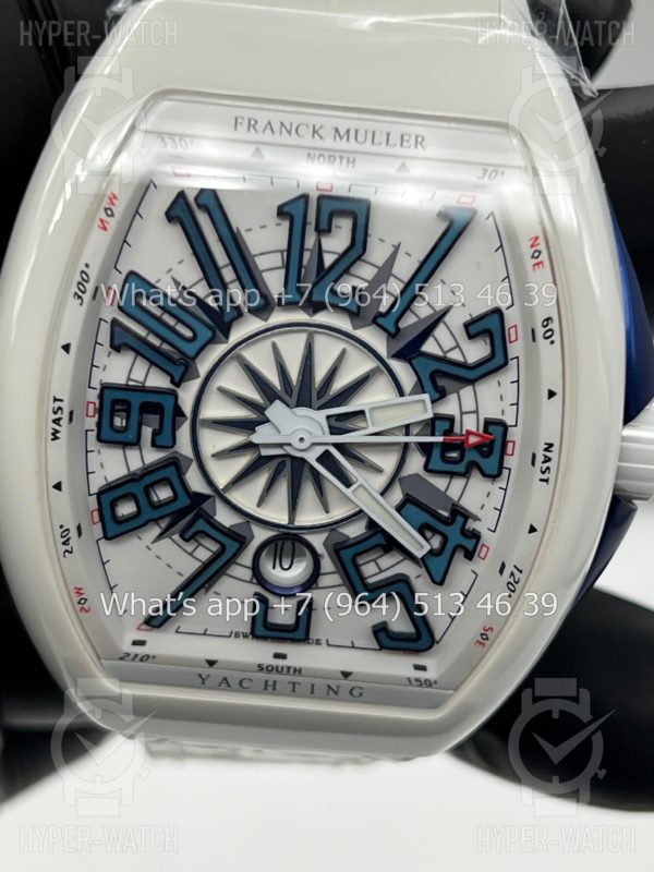Фото 3 - Franck Muller Vanguard Yachting V 45 SC DT White