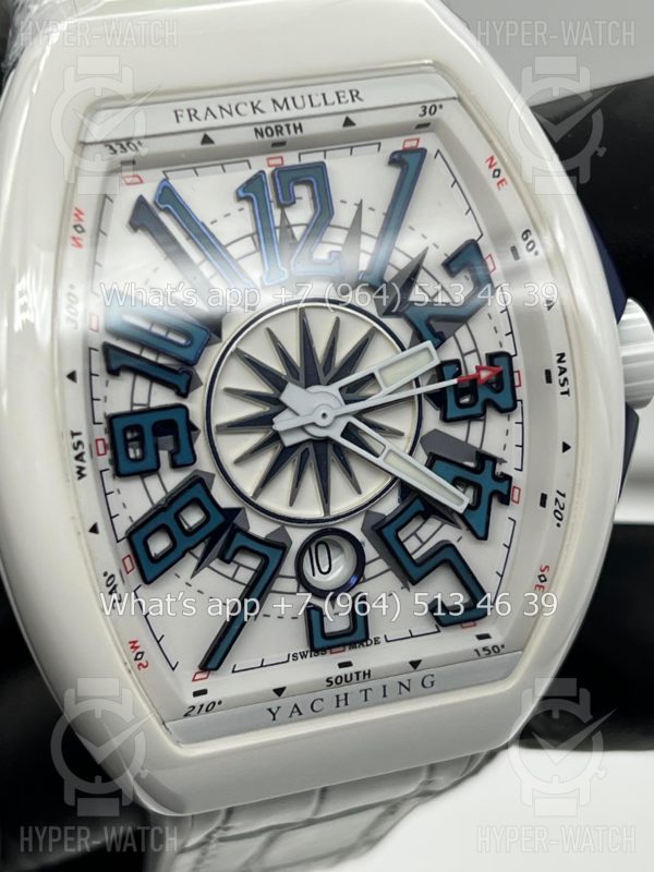 Фото 7 - Franck Muller Vanguard Yachting V 45 SC DT White