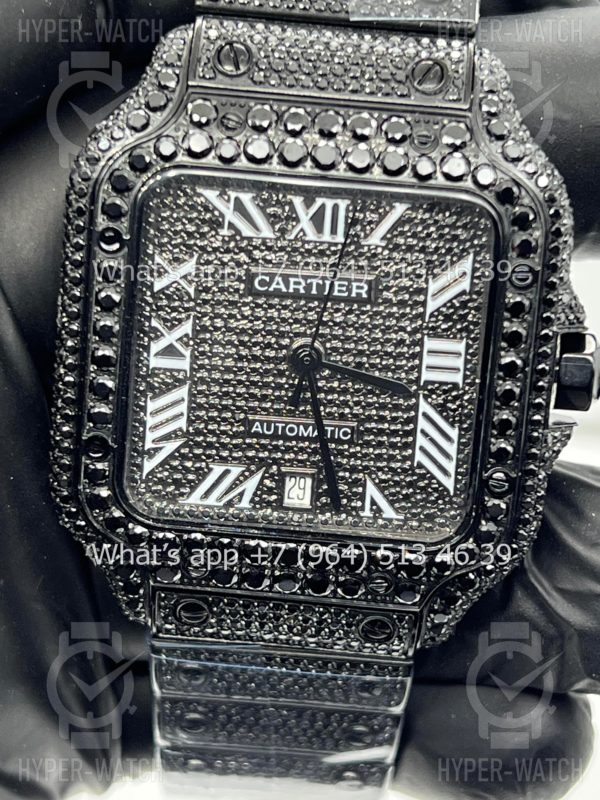 Товар Cartier Santos de Cartier 40mm Diamond Black Фото 2 - Cartier Santos de Cartier 40mm Diamond Black