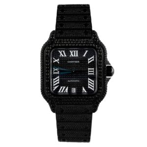 Фото 60 - Cartier Santos de Cartier 40mm Diamond Black