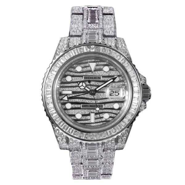 Товар Rolex GMT Master II 40mm 116710 Full Diamond Steel Фото 1 - Rolex GMT Master II 40mm 116710 Full Diamond Steel